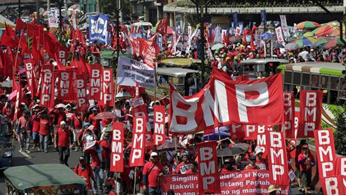 Miles de filipinos se movilizaron por Manila (Filipinas) para exigir mejoras laborales.