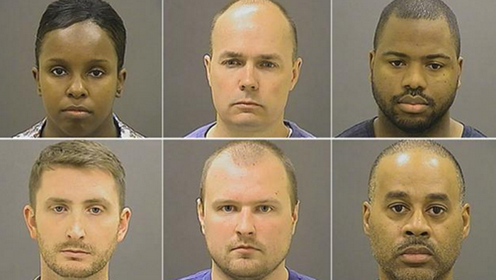 La Policía de Baltimore develó la identidad de los agentes acusados.