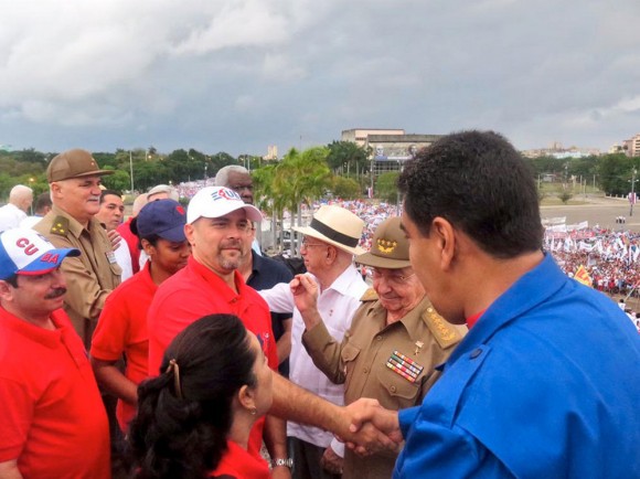 Los cinco héros cubanos fueron invitados por el presidente venezolano, Nicolás Maduro.