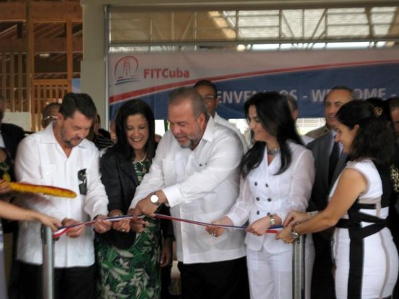 El ministro de Turismo, Manuel Marrero, inauguró la Feria Internacional del Turismo 2015.
