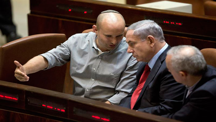 Netanyahu pactó con el partido nacionalista antes de venciera el pacto