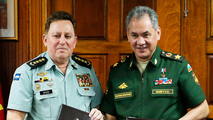 El general Aviles, se reunió con el ministro de Defensa ruso, general de Ejército Serguei Shoigu.