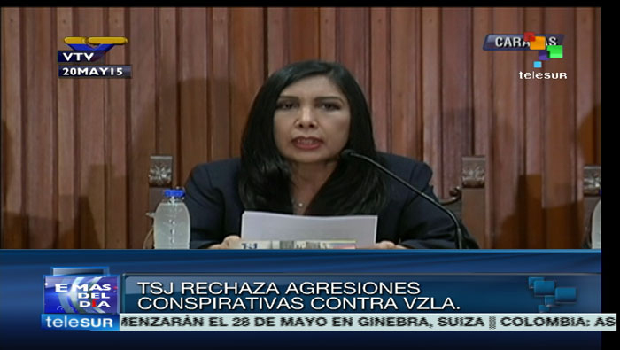 La presidenta del TSJ, Gladys Gutiérrez,  fue la encargada del pronunciamiento.