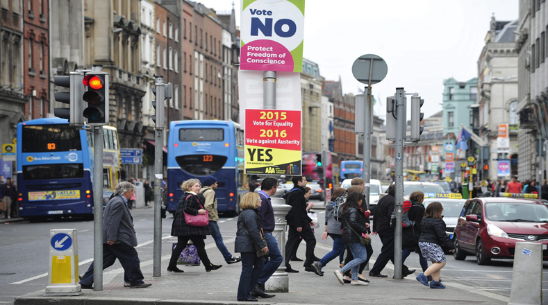 Las calles de Irlanda lucieron bastante concurridas durante una jornada considerada histórica para ese país de Europa. 