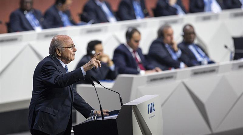 El suizo Joseph Blatter opta por un quinto mandato de la FIFA.