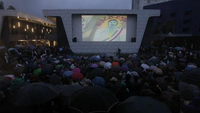 El foro abierto de la Cineteca Nacional de México fue el escenario para la proyección del documental.