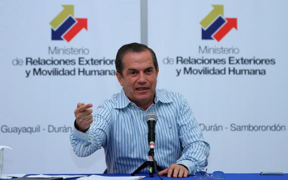 Patiño aseguró que enviarán al Departamento de Estado la documentación que prueba las libertades que disfruta la prensa privada en Ecuador.