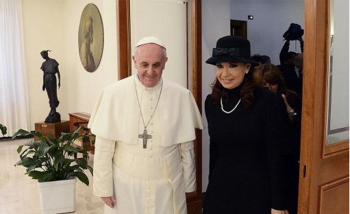 La mandataria argentina se reunirá por quinta vez con el sumo pontífice.