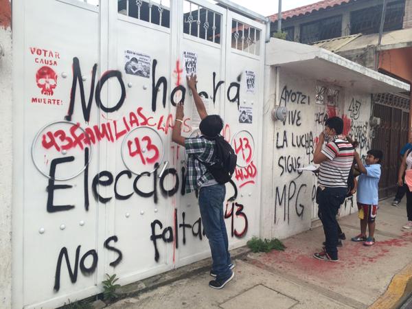 En el sur de México rechazan el proceso electoral y llaman a movilizaciones para este domingo.