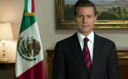 Peña Nieto emitió un mensaje nacional transmitido por televisión.