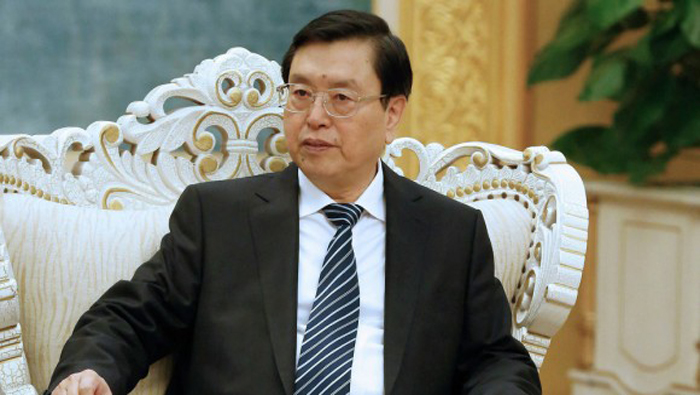El presidente del Comité Permanente de la Asamblea Popular Nacional de China, Zhang Dejiang.