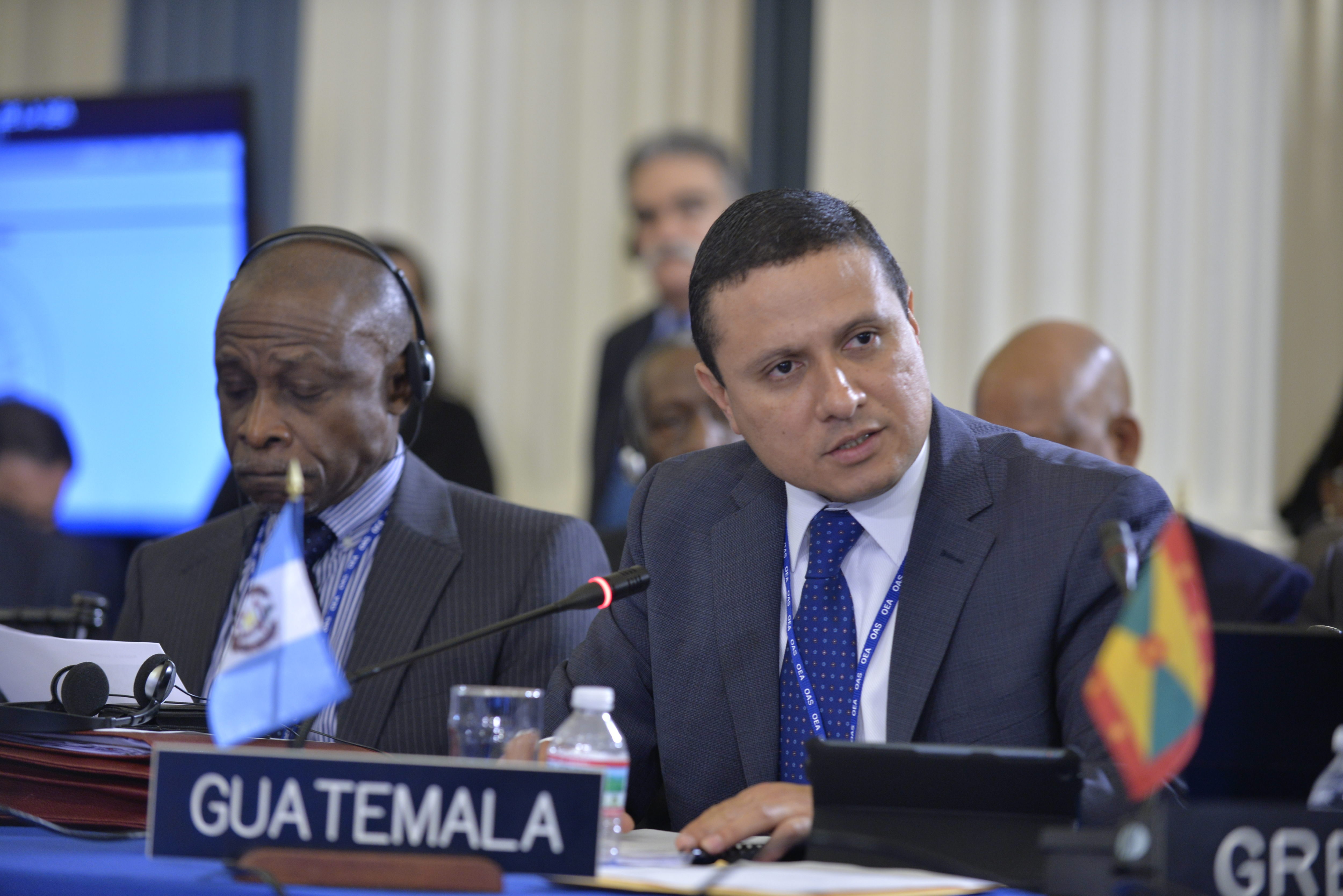 Guatemala agradeció el apoyo brindado a su Gobierno durante la crisis política.