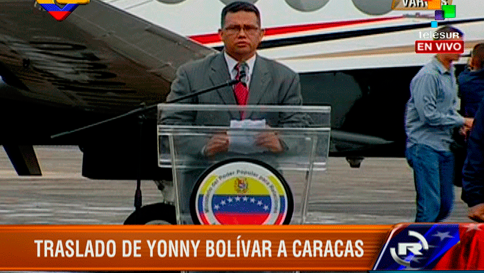 El ministro para las Relaciones Interiores, Justicia y Paz de Venezuela, dio a conocer que Yonny Bolívar ya se encuentra en territorio venezolano.
