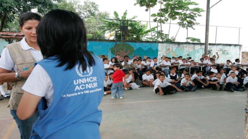 En Venezuela, ACNUR trabaja en conjunto con el Gobierno para brindar apoyo a los refugiados y hacer actividades recreativas a los niños.