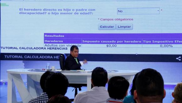 El mandatario ecuatoriano reiteró el llamado a participar en el debate nacional de la ley de Herencias y Plusvalía