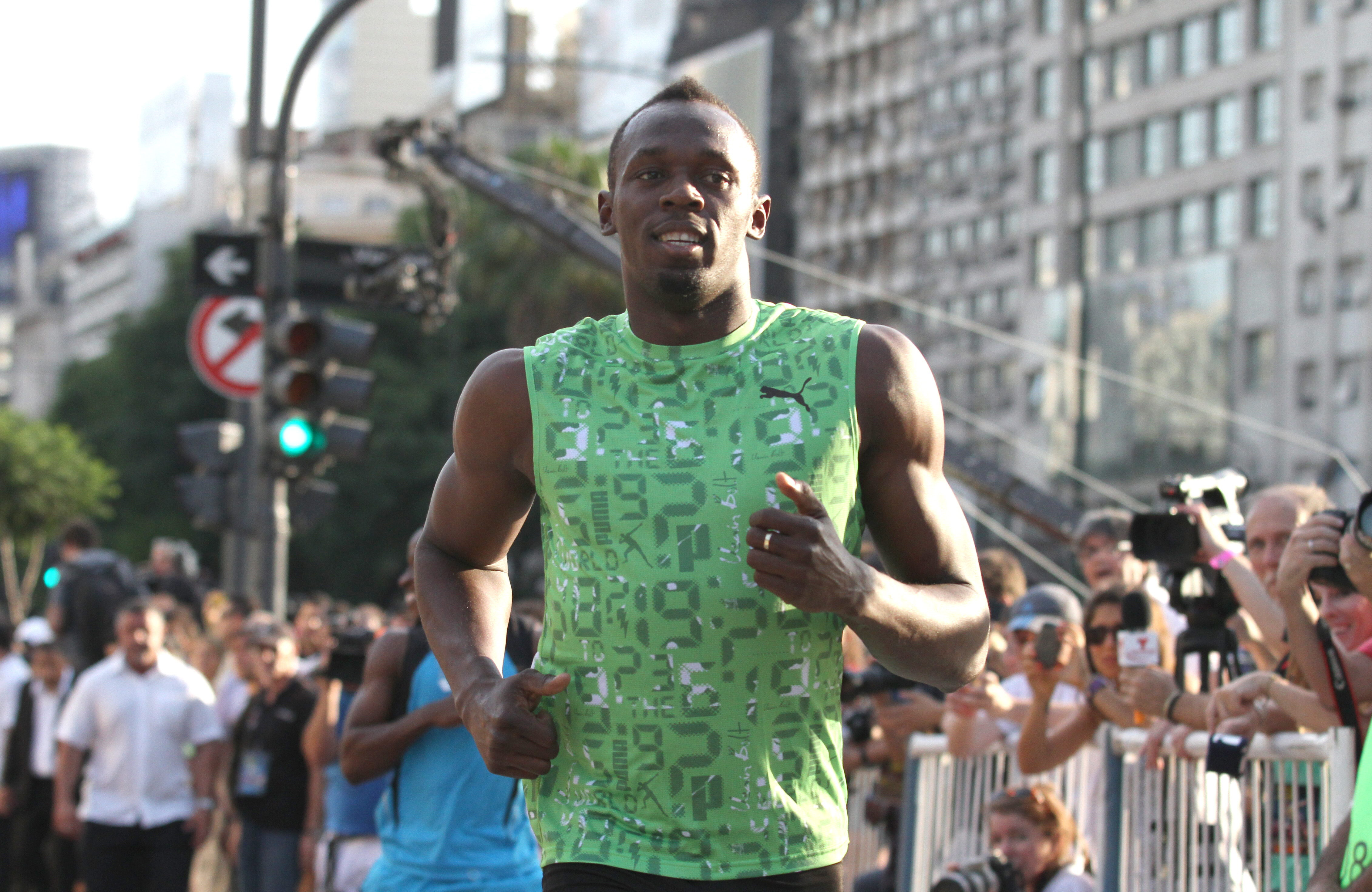 El plusmarquista jamaicano Usain Bolt  es uno de los atletas mas destacados de la competición.