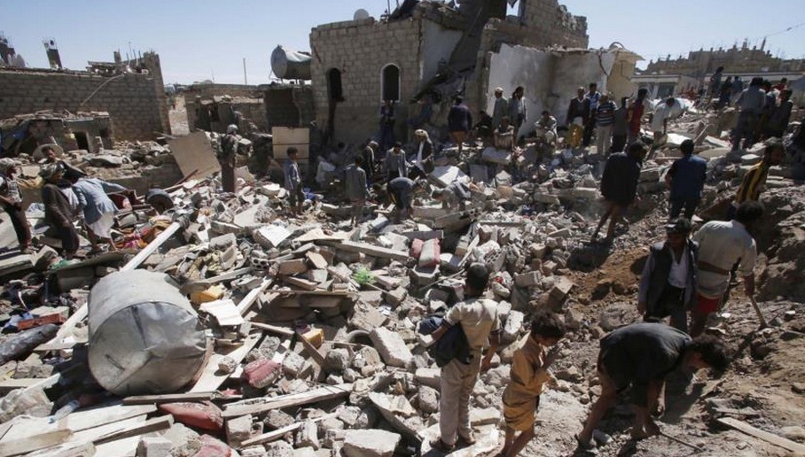 Los bombardeos también destrozaron la provincia de Saada