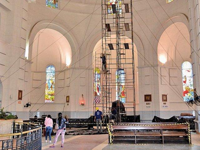 Realizan mejoras en el santuario Caacupé de Paraguay, lugar que visitará el papa Francisco.