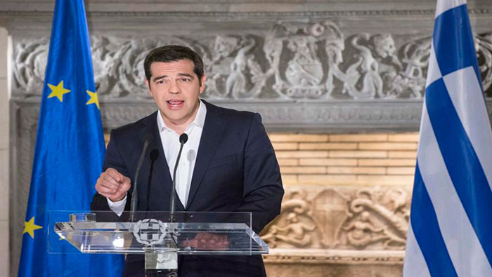 Tsipras saludó triunfo del NO en su país.