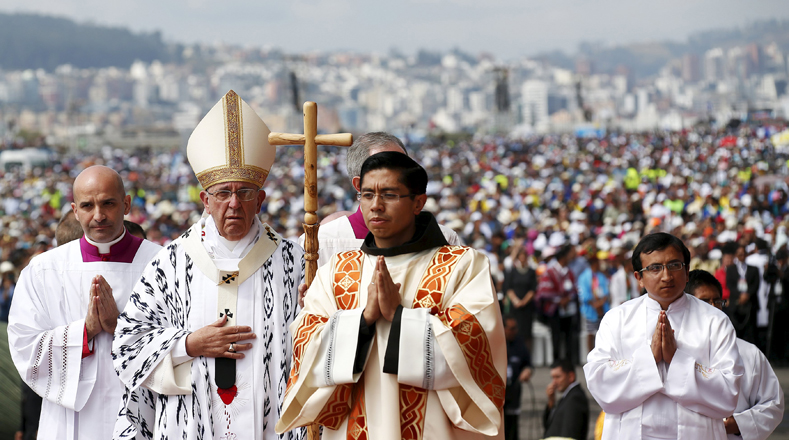 El Papa envió un mensaje de unidad a los ecuatorianos y al mundo.