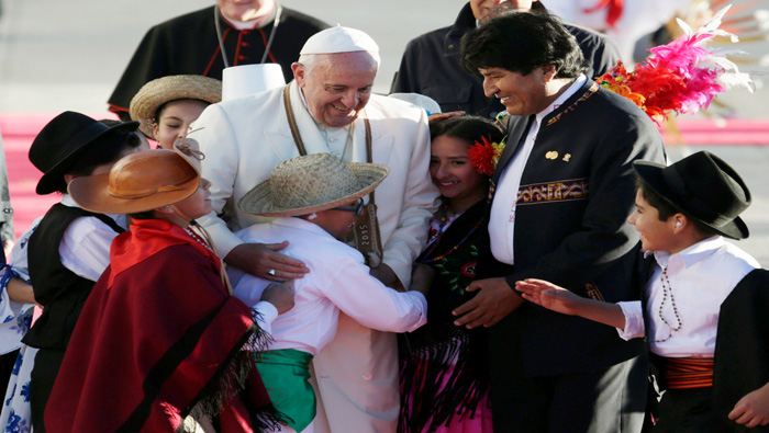 El Papa destaca esfuerzo de Bolivia para integrar a minorías