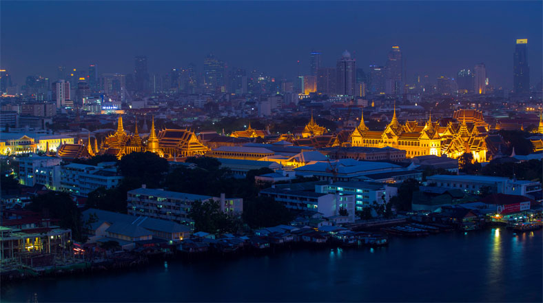 Bangkok es la capital de Tailandia y la ciudad más poblada de ese país.