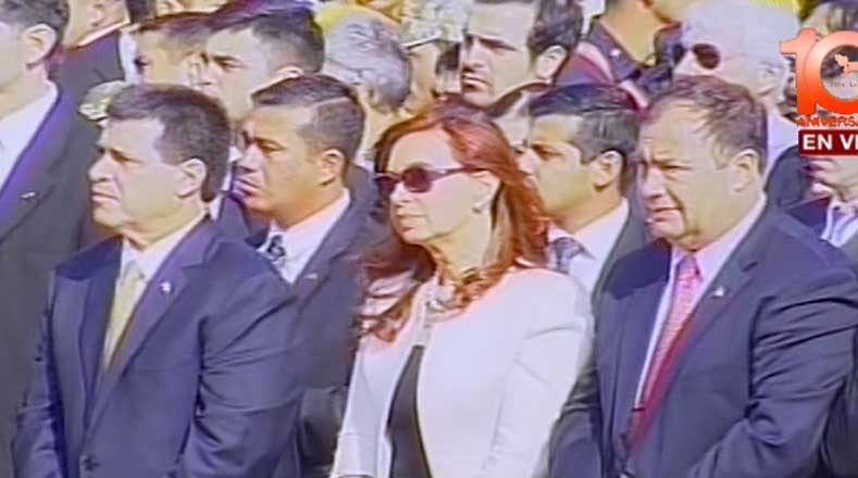 La presidenta argentina, Cristina Fernández, estuvo en la homilía oficiada por el Sumo Pontífice.