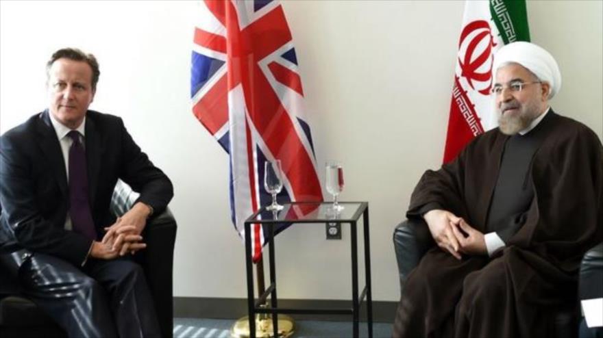 Rouhani habló sobre el acuerdo nuclear tras un encuentro con el primer ministro británico, David Cámeron.