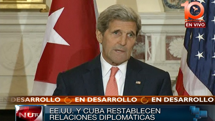 Kerry informó que el próximo 14 de agosto viajará a La Habana para la ceremonia oficial de apertura de la embajada de EE.UU.