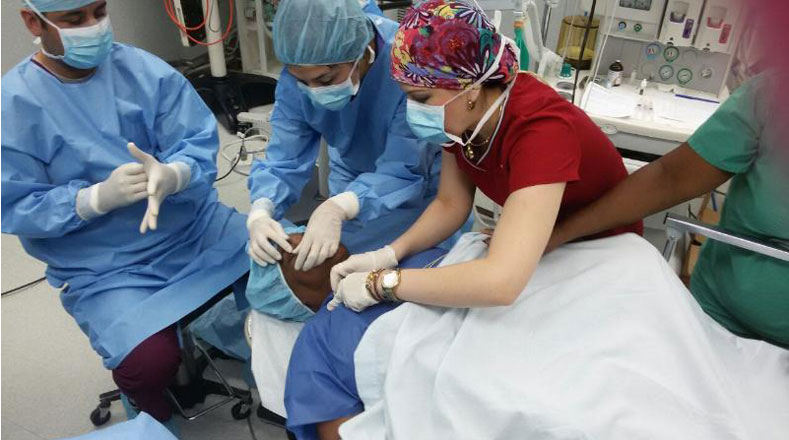 La delegación médica venezolana de  la Misión Milagro realizó la jornada de intervenciones quirúrgicas a pacientes de escasos recursos. 