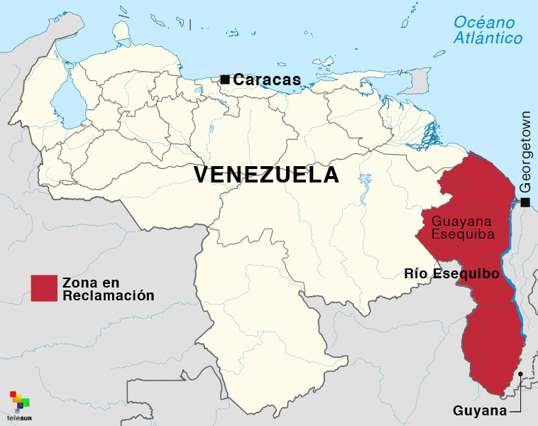 Recientemente la petrolera estadounidense Exxon Mobil descubrió un yacimiento petrolífero en Guyana, territorio despojado a Venezuela en 1899.