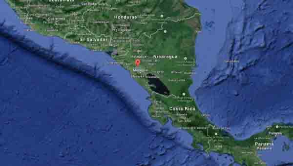 El temblor de este martes se sintió fuertemente en Managua, capital de Nicaragua.