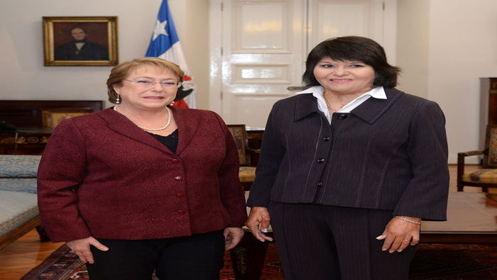 El encuentro se llevó a cabo en la Casa de la Moneda, en Santiago de Chile.
