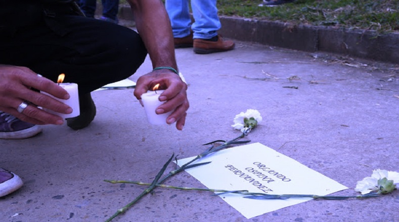 Homenaje a víctimas del paramilitarismo en Tulúa, Colombia