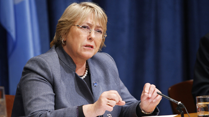 La presidenta de Chile, Michelle Bachelet, hizo las declaraciones en un acto oficial.