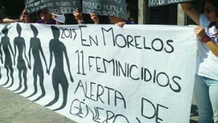En los últimos 14 años el estado de Morelos ha registrado 633 feminicidios