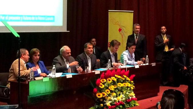 El jefe de Estado participa en el Encuentro Latinoamericano Progresista de Juventudes 2015.