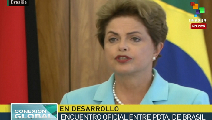 La presidenta Dilma Rouseff ofreció un balance de la reunión con Angela Merkel.