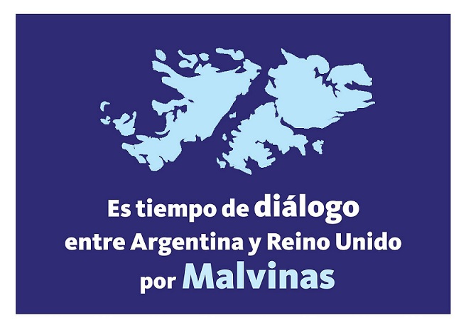 El logo oficial de la iniciativa que recuerda la lucha argentina por la soberanía de las Malvinas. 