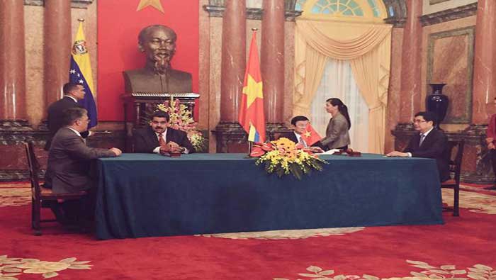 Las relaciones diplomáticas entre Caracas y Hanoi se iniciaron hace más de 25 años.