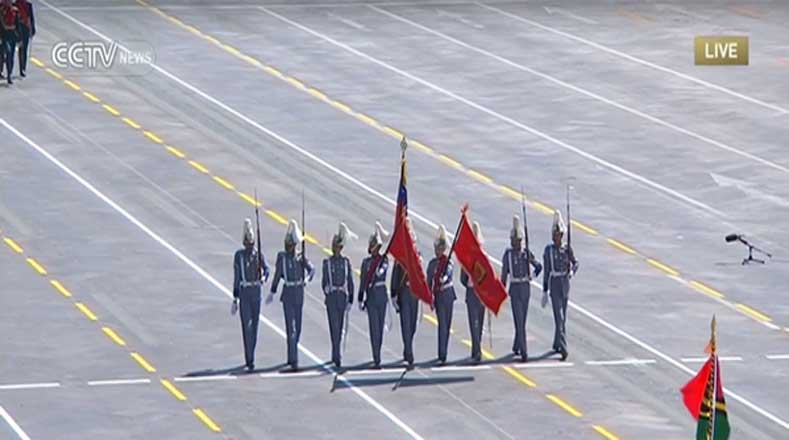 Militares venezolanos formaron parte del evento en Beijing
