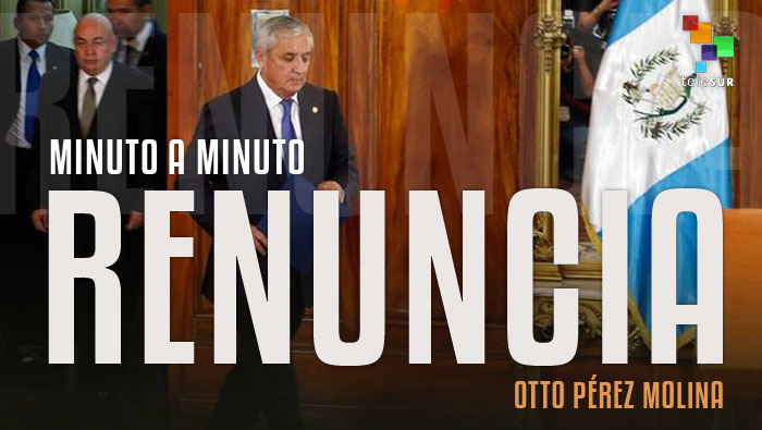 Minuto a Minuto: Renuncia de Otto Pérez Molina