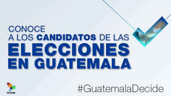 Elecciones el próximo 6 de septiembre en Guatemala.