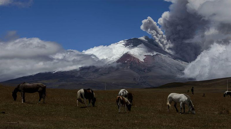 El volcán más alto del mundo registró su última actividad antes de este año, en junio de 1877, afectando entonces a los poblados de Lacatunga y el Valle de los Chillos. 