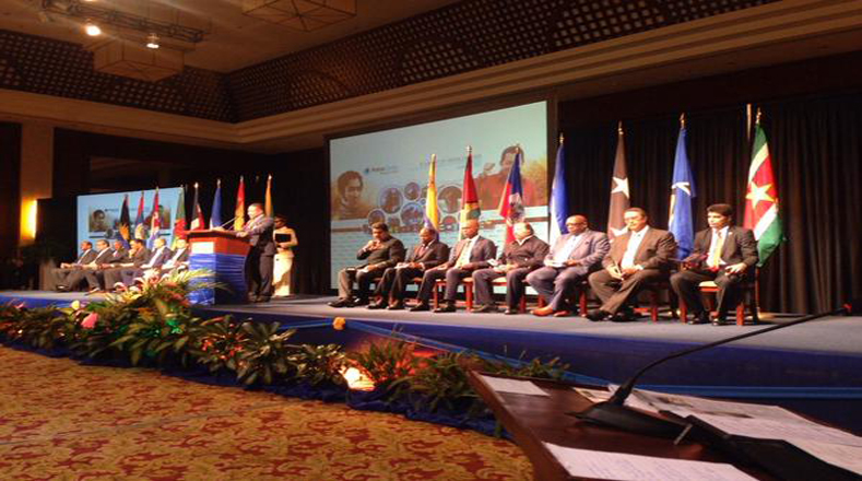 Acto protocolar de la X Cumbre de Jefes de Estado Petrocaribe, la cual se realiza en Montego Bay, Jamaica.
