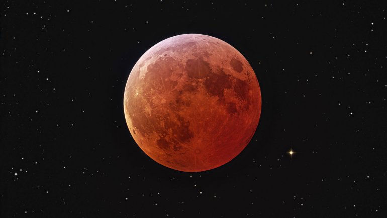 El eclipse lunar no se verá más en 18 años.