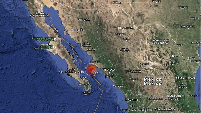 El sismo se registró a una profundidad de 10 kilómetros.