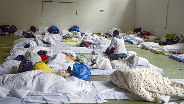 Los refugiados se encuentran en un centro de acogida temporal en Finlandia.