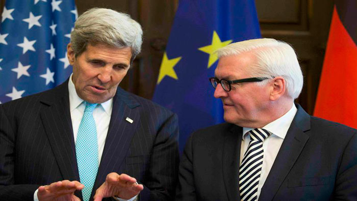 John Kerry se reunió con su homólogo alemán Frank-Walter Steinmeier en Berlín