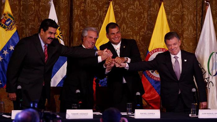 Celac y Unasur acompañaron el diálogo entre Venezuela y Colombia.